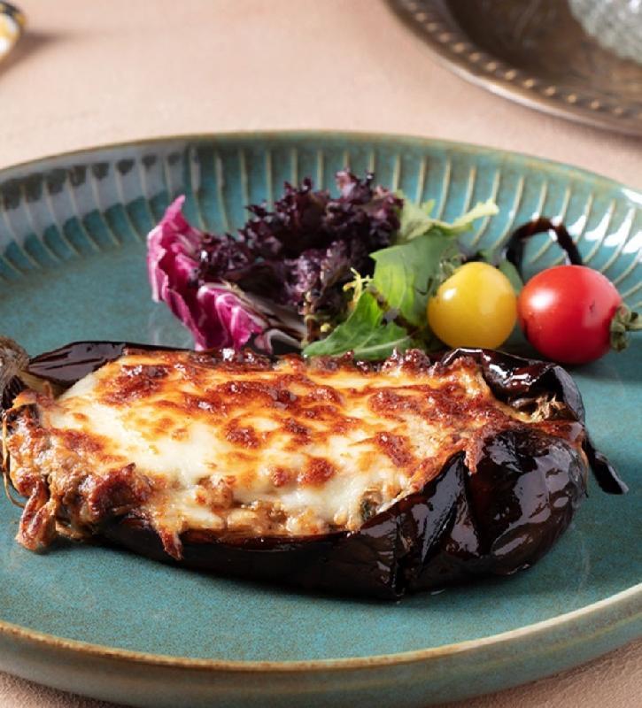 Roasted  Eggplant with Tulum Cheese 