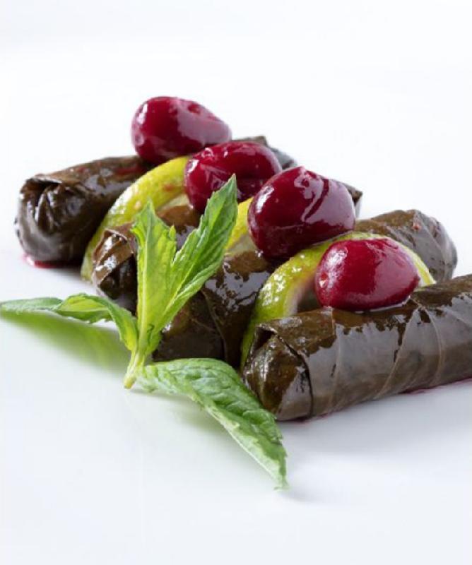 Leaf Wrap with Cherry