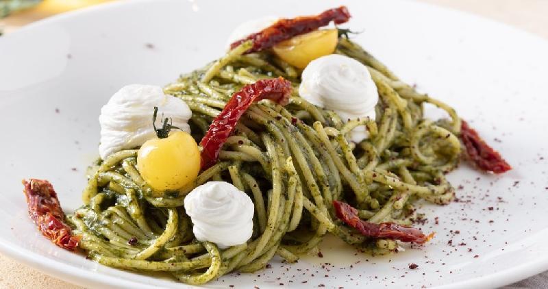 Ispanak Souslu Spaghetti
