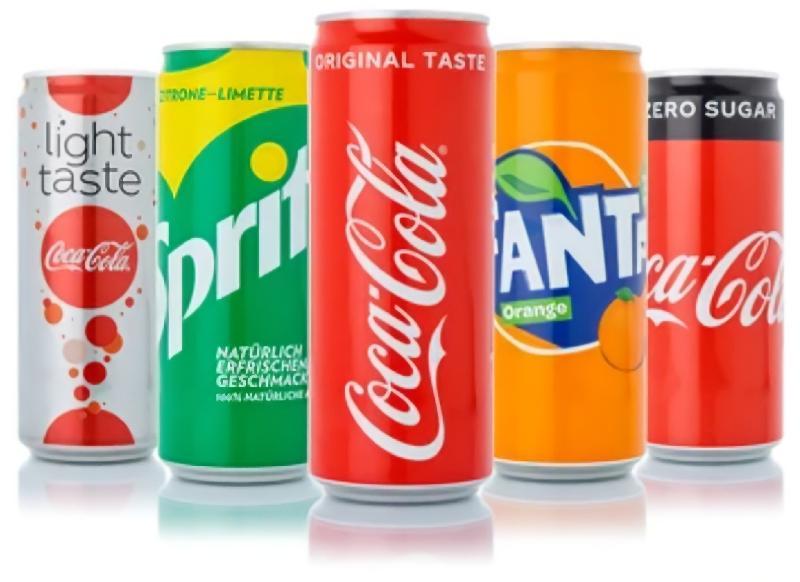 Coca Cola, Coca Cola Light, Sprite, Fanta
