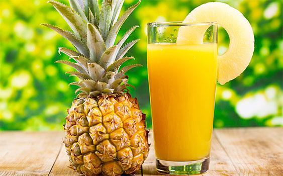 Təzə Sıxılmış Ananas Şirəsi