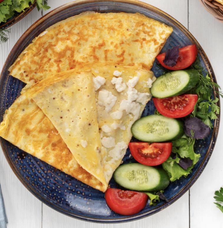 Ağ Pendirli Omlet 