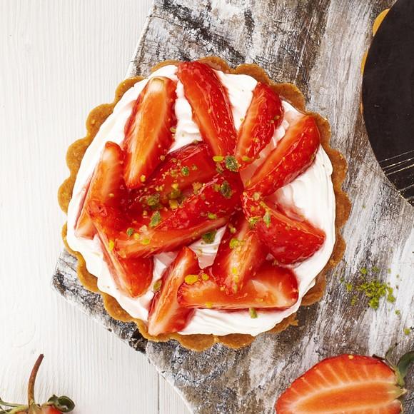 Çiyələkli Tart