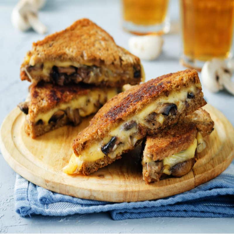 Mushroom & Cheese Sandwich