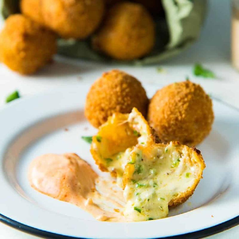 Crispy cheese balls