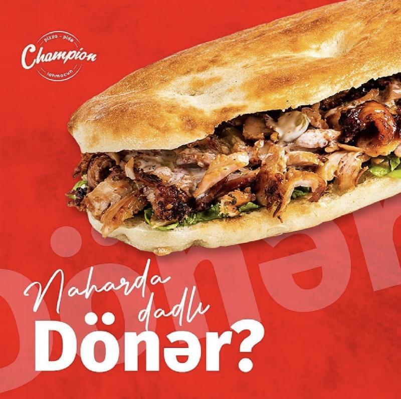 Toyuq dönər çörəkdə