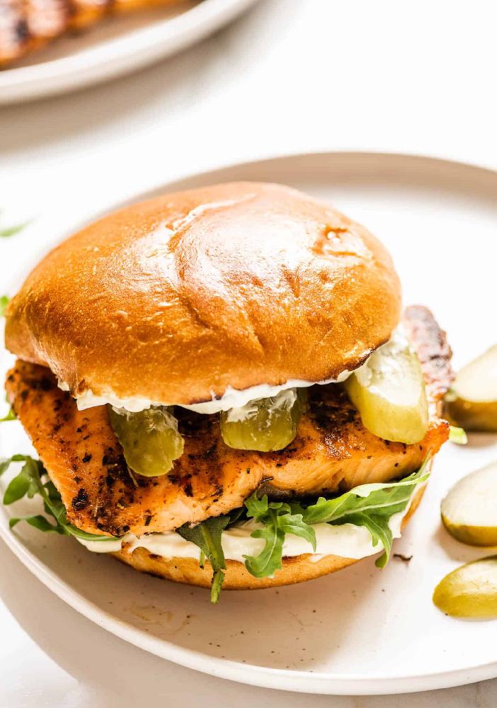 Salmon sandwich