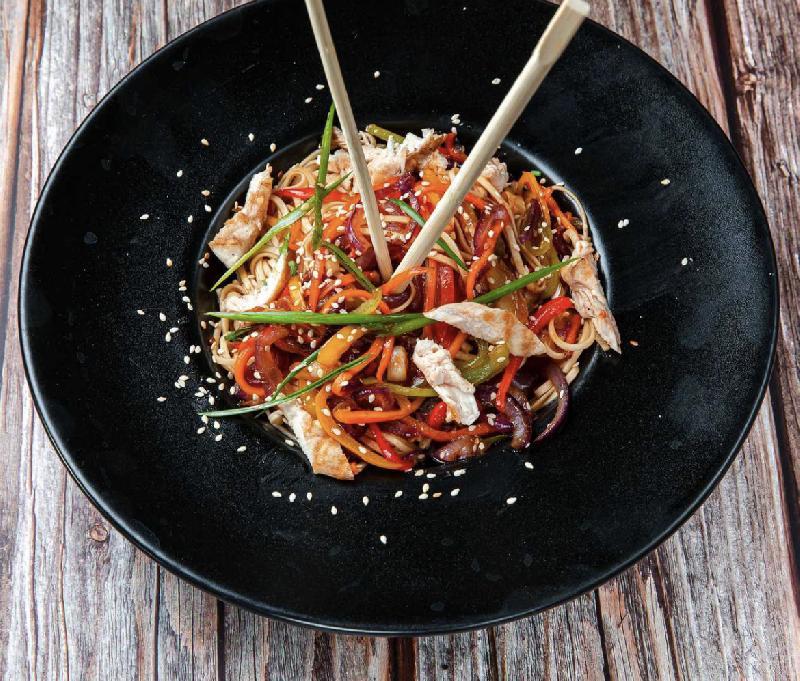 Noodles with chicken