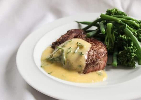 Entrecote bechamel sous