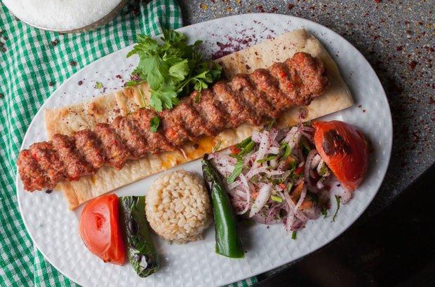 Adana Kebab.      (Due to charcoal grill preparation, kabab dishes are served with a minimum order of 2 portions.)
