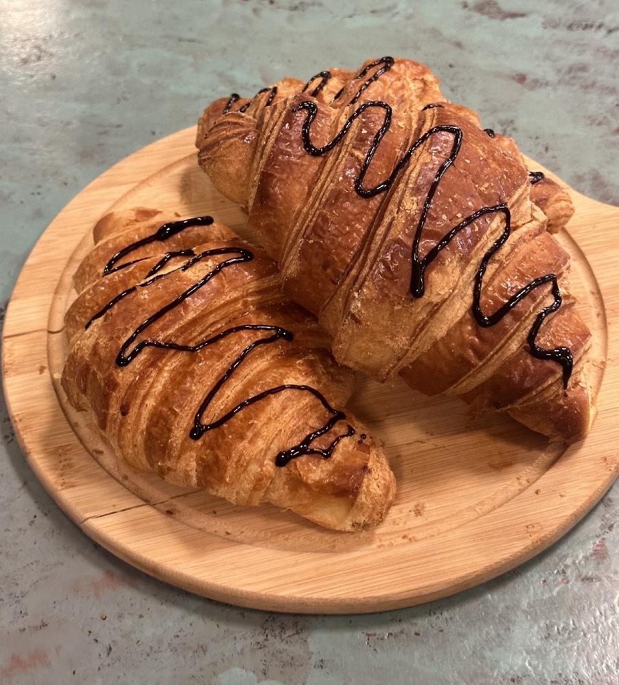 Croissant with chocolate