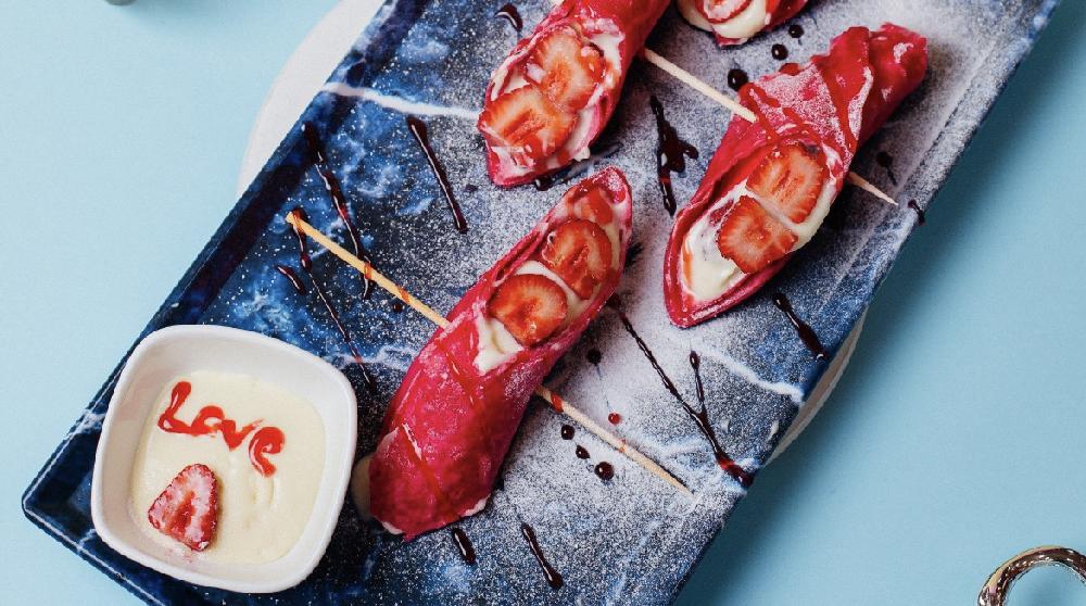 Ruby crepe
