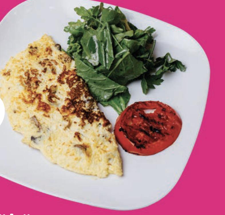 Göbələkli Omlet