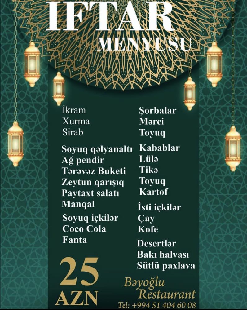 İftar Menyu