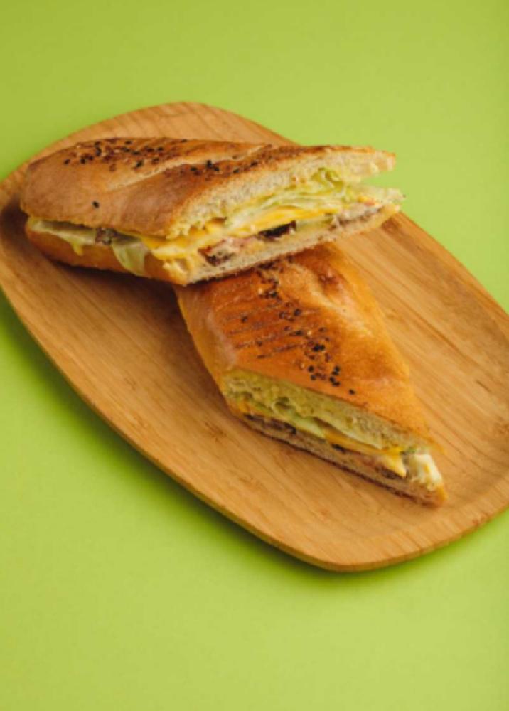 Beef baguette sandwich