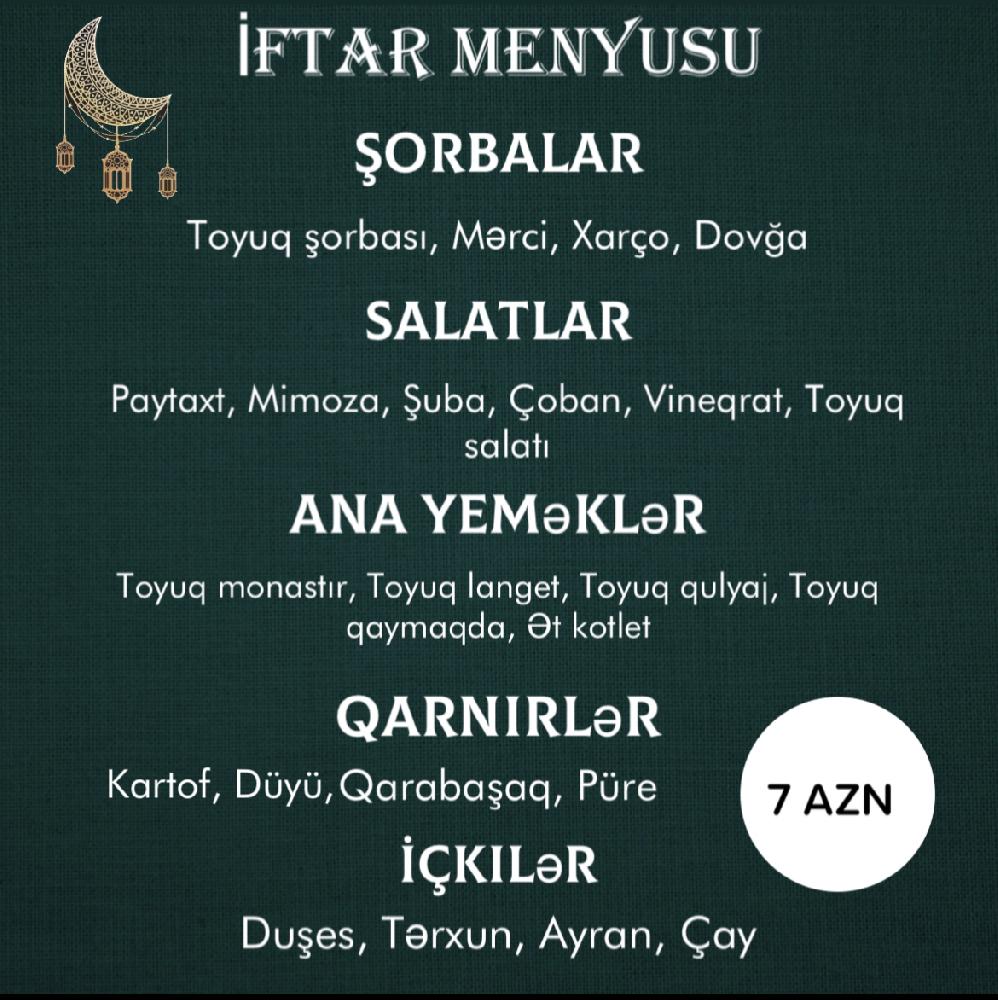 İftar Menyusu
