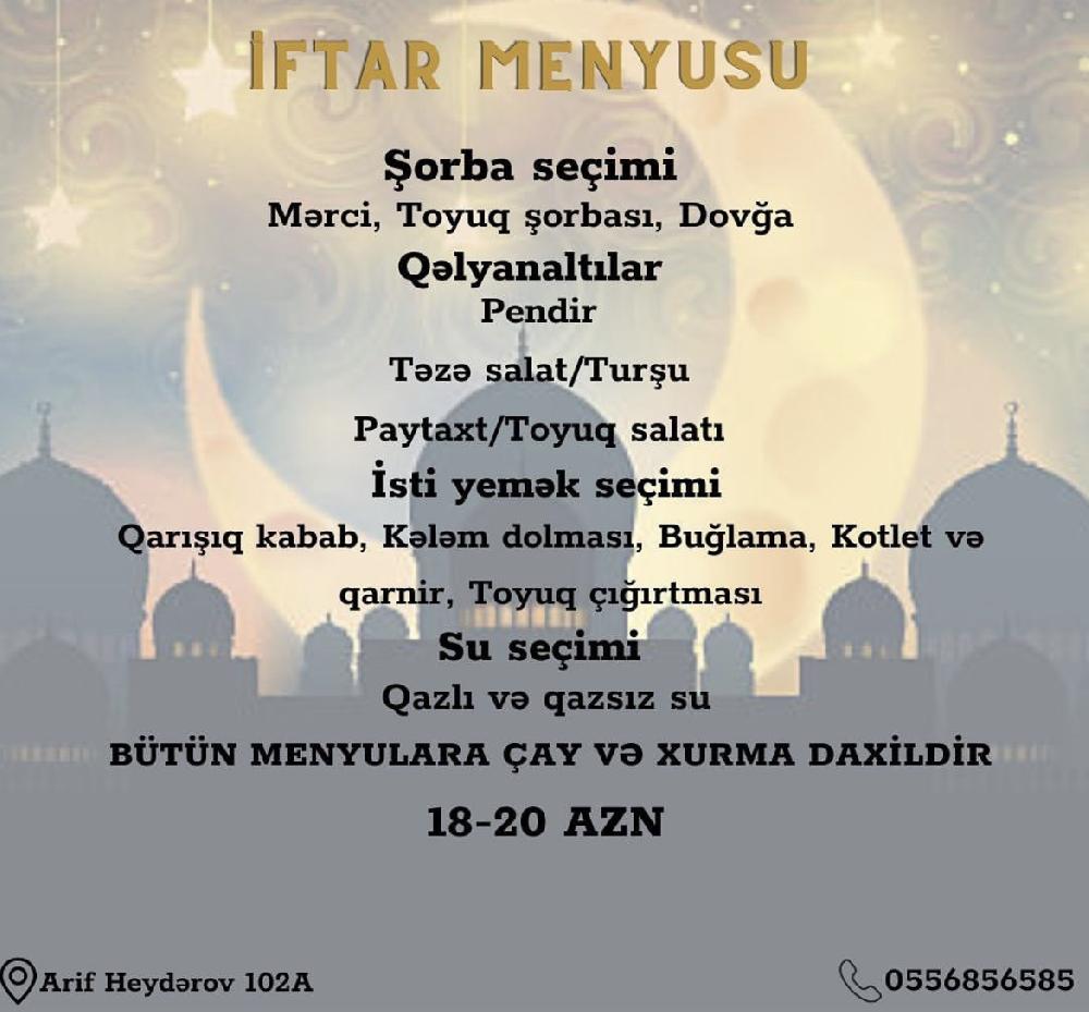 İftar menyu 