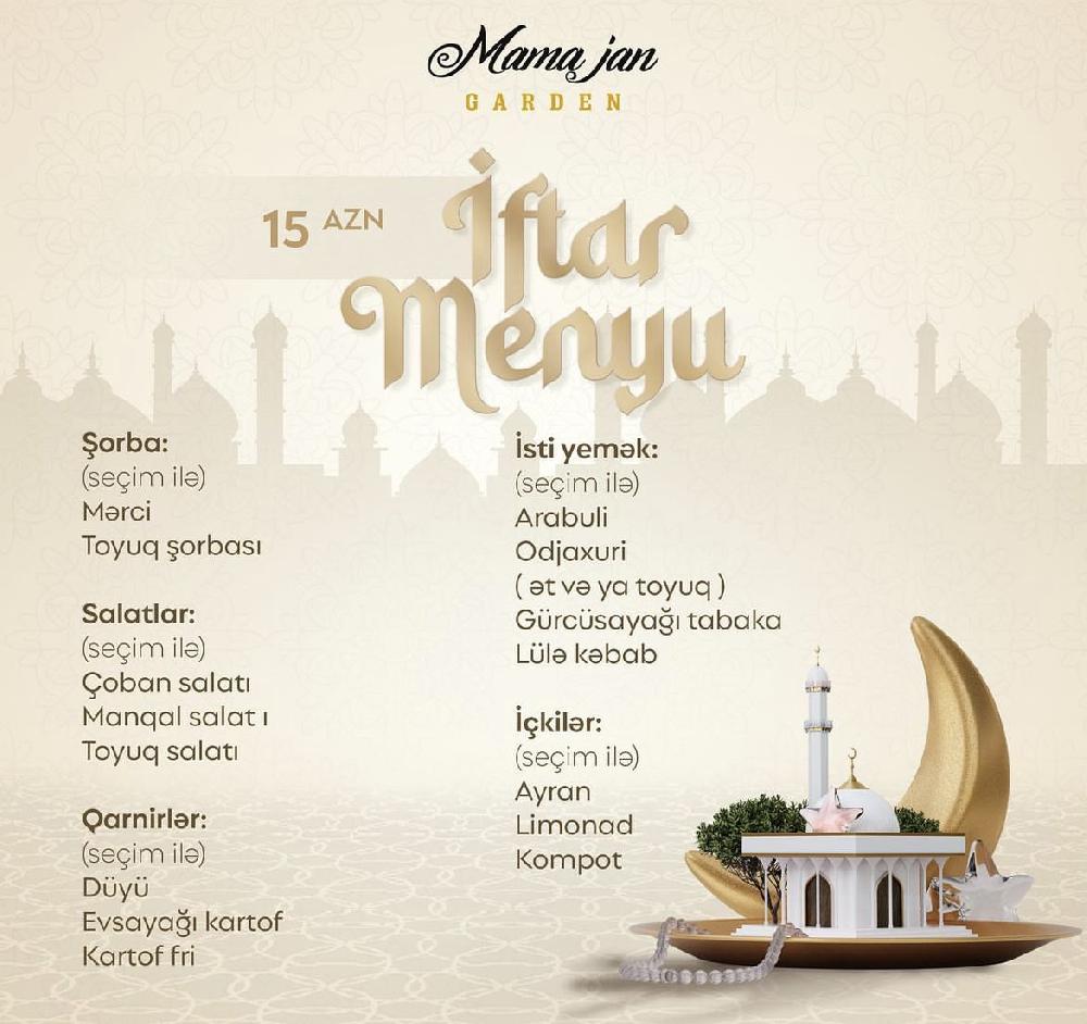 İftar menyu