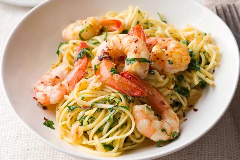 Spagetti krevetka 