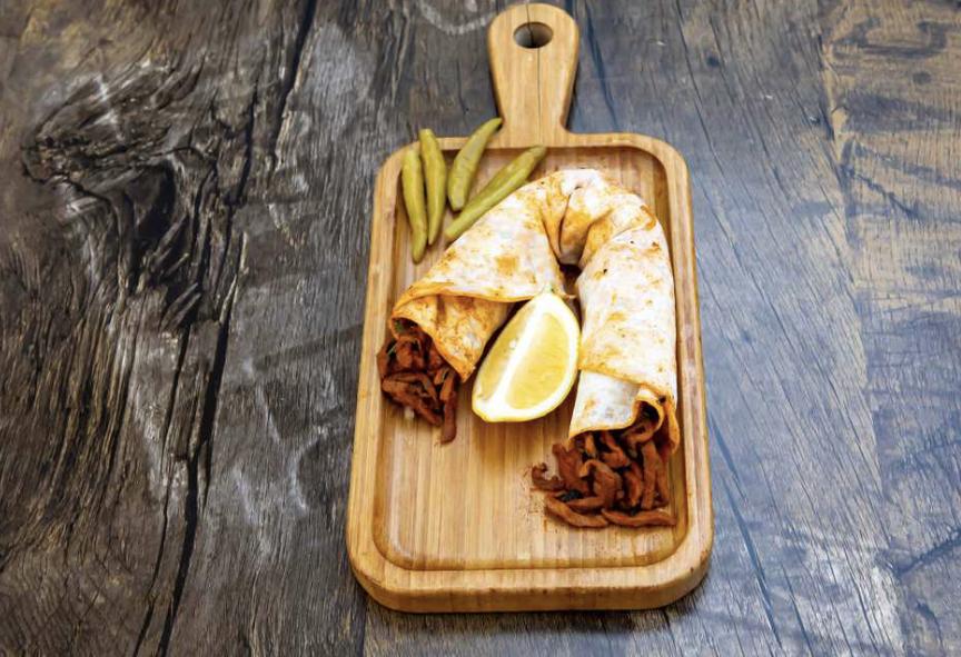 Double tantuni lavaşda
