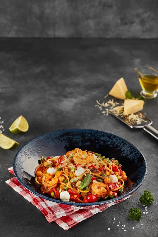 Krevetkalı spaghetti