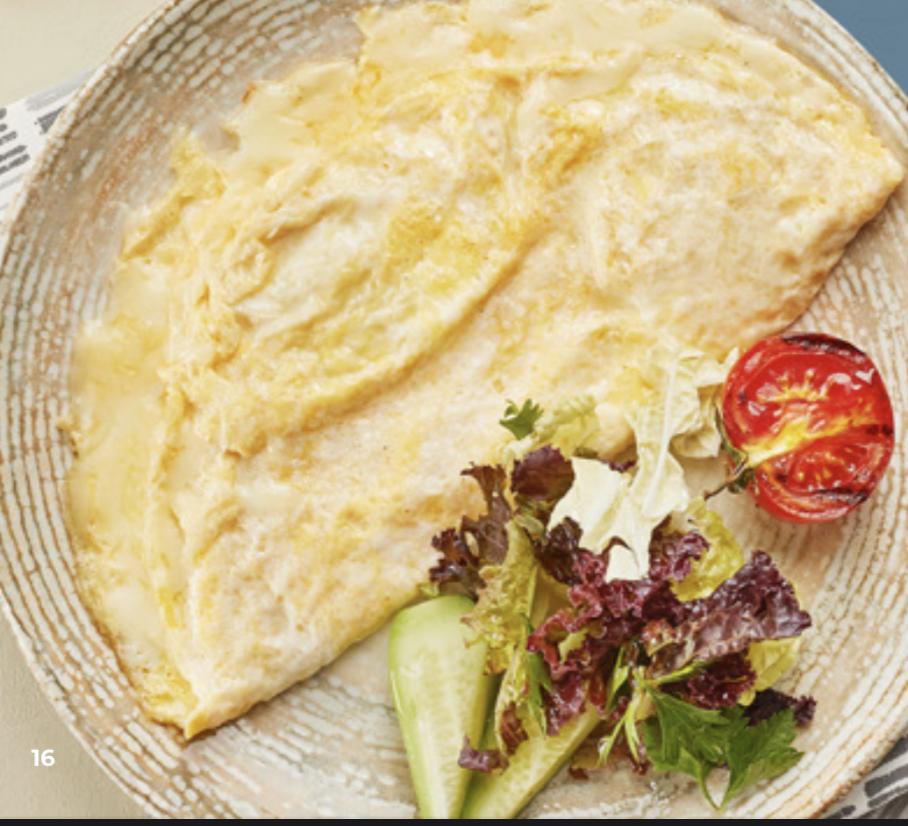 Kaşar pendirli omlet 
