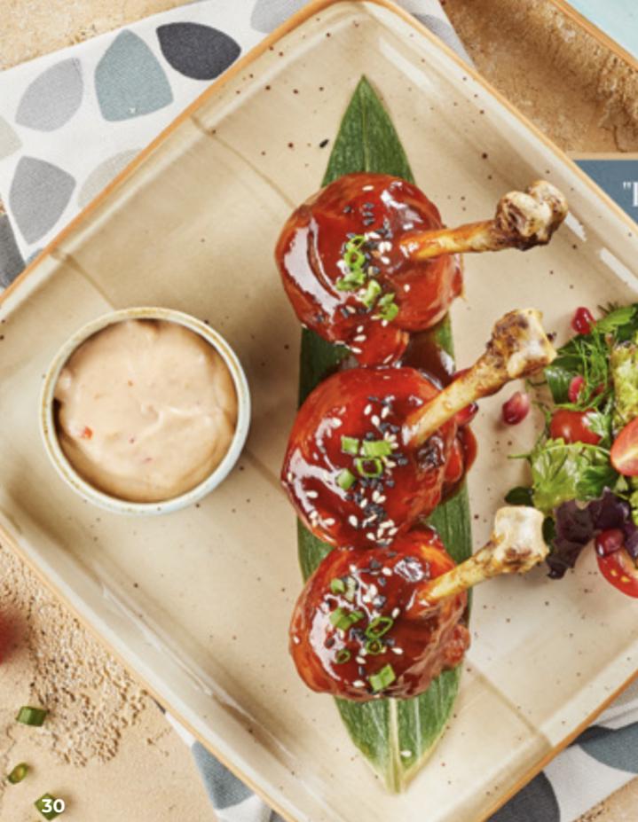 BBQ Chicken Lollipops