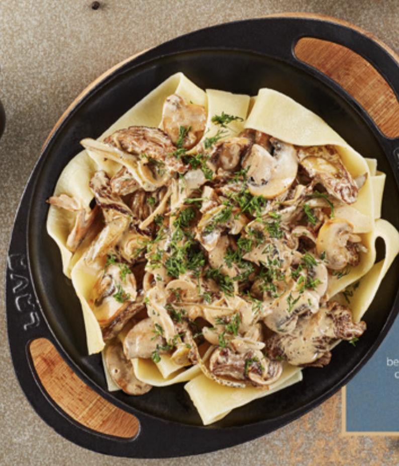 Beef stroganoff
