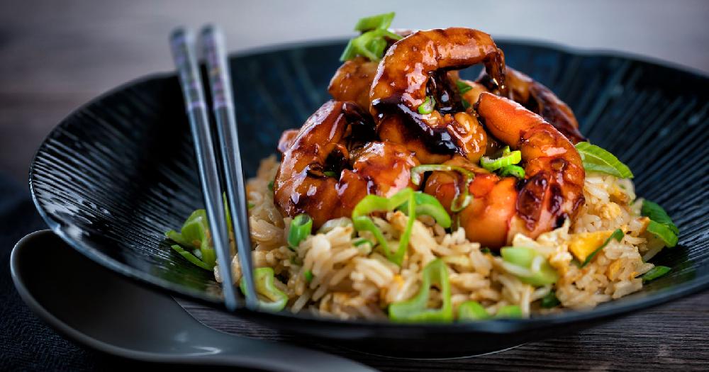 SAUTED PRAWNS IN TERIYAKI SAUCE