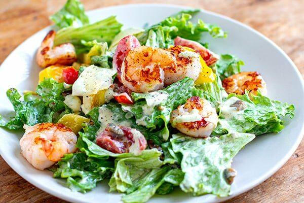 CAESAR WITH PRAWNS