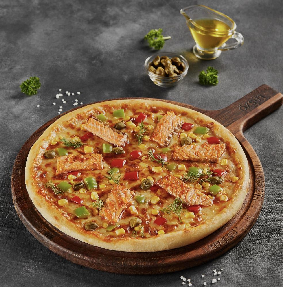 Qızıl balıqlı pizza