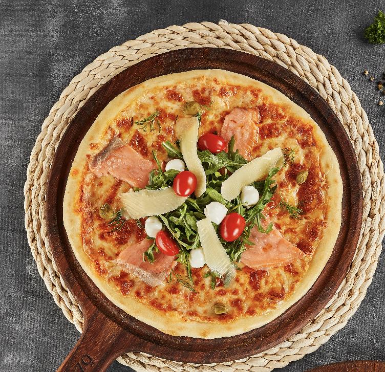 Hisə verilmiş Somon pizza