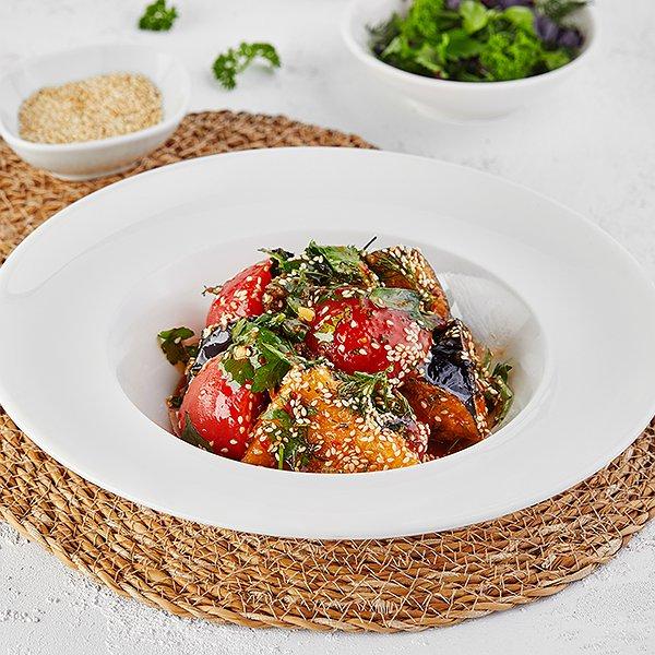 Xırçıldayan badımcan salatı