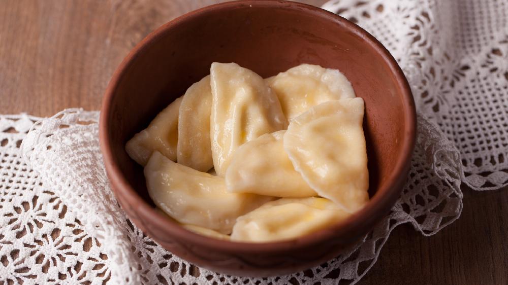 с Картошкой и вешенками 					