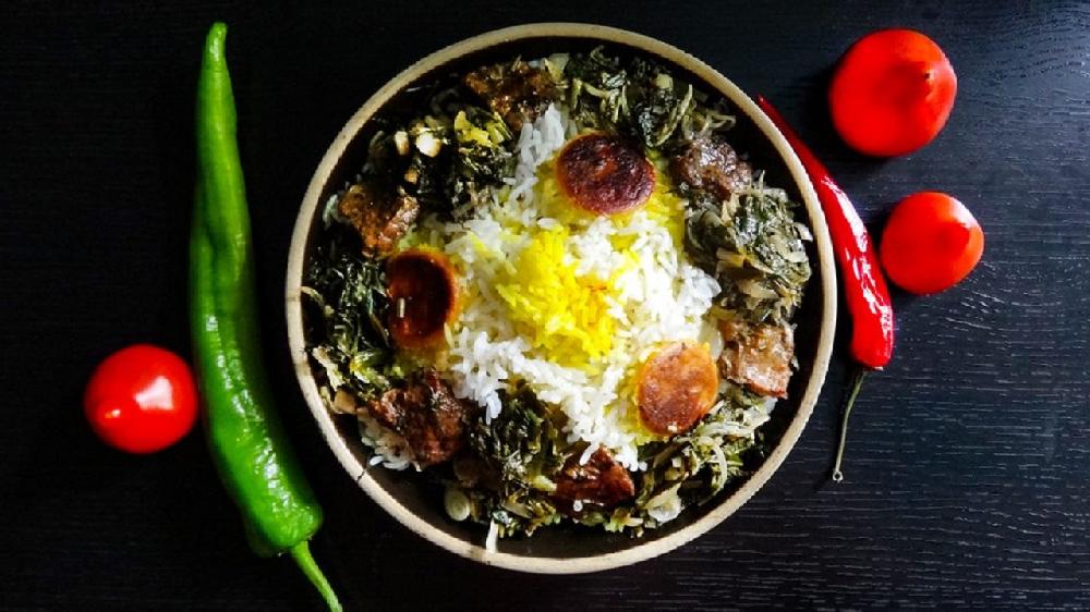 Səbzi plov quzu ətindən