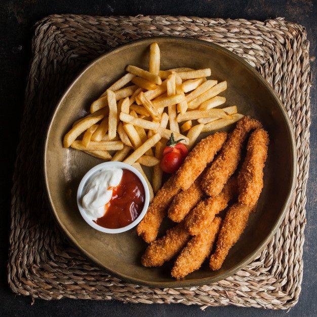 Nuggets (4 əd.) + fri + çöplü sok