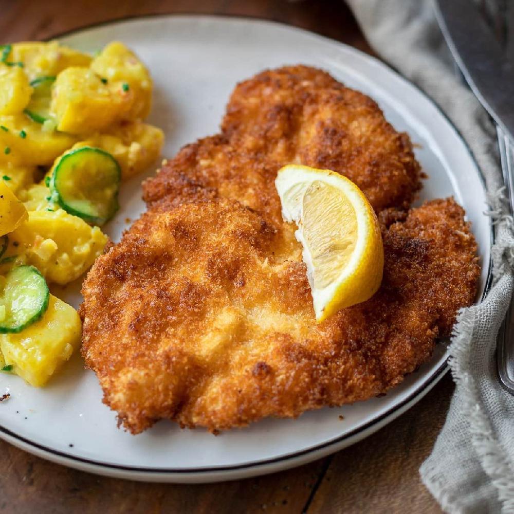 Chicken “Schnitzel” with potato fries 