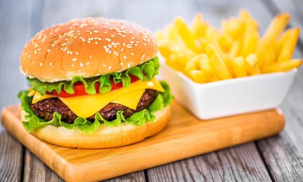 Burger beef + fri