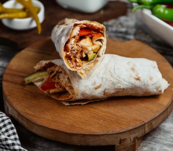 Chicken popper wrap