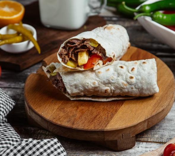 Beef burito