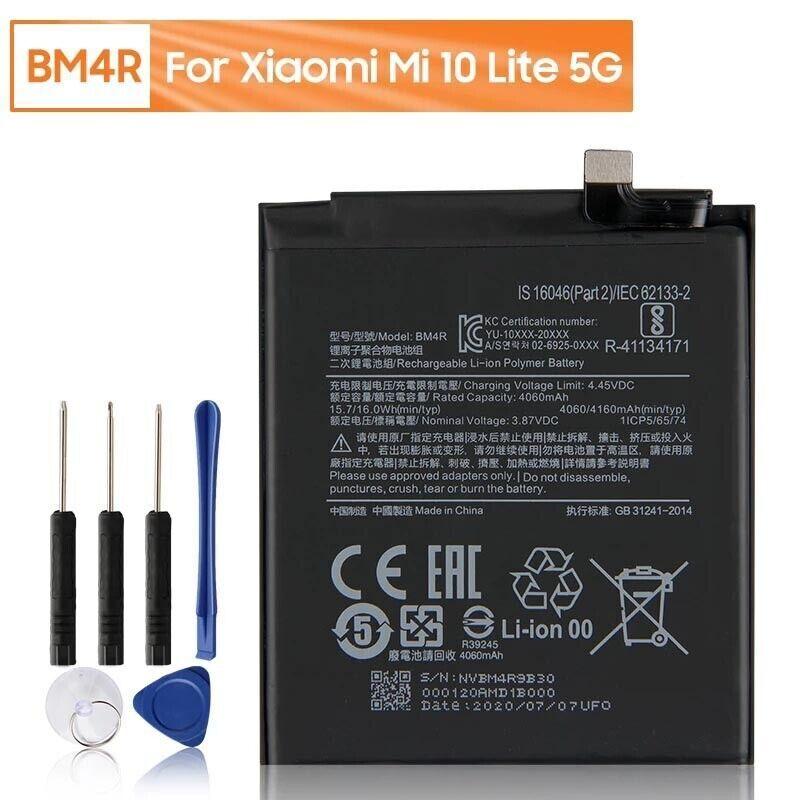 Xiaomi Mi 10 Lite 5G Zoom Mi 10 Youth 5G 4160 mAh üçün əvəzedici batareya BM4R