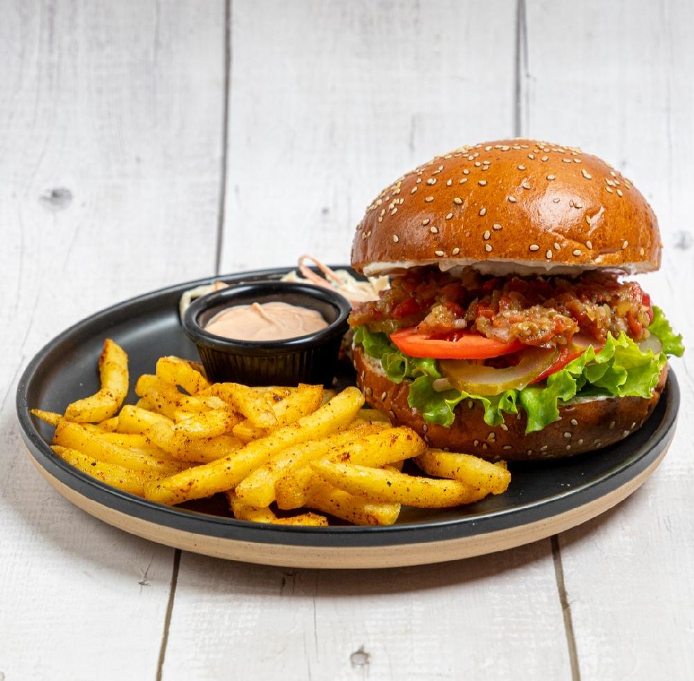 Acılı  toyuq meksikan burger