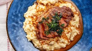 Oyster Mantarlı Risotto & İzgara Takoz Bonfile