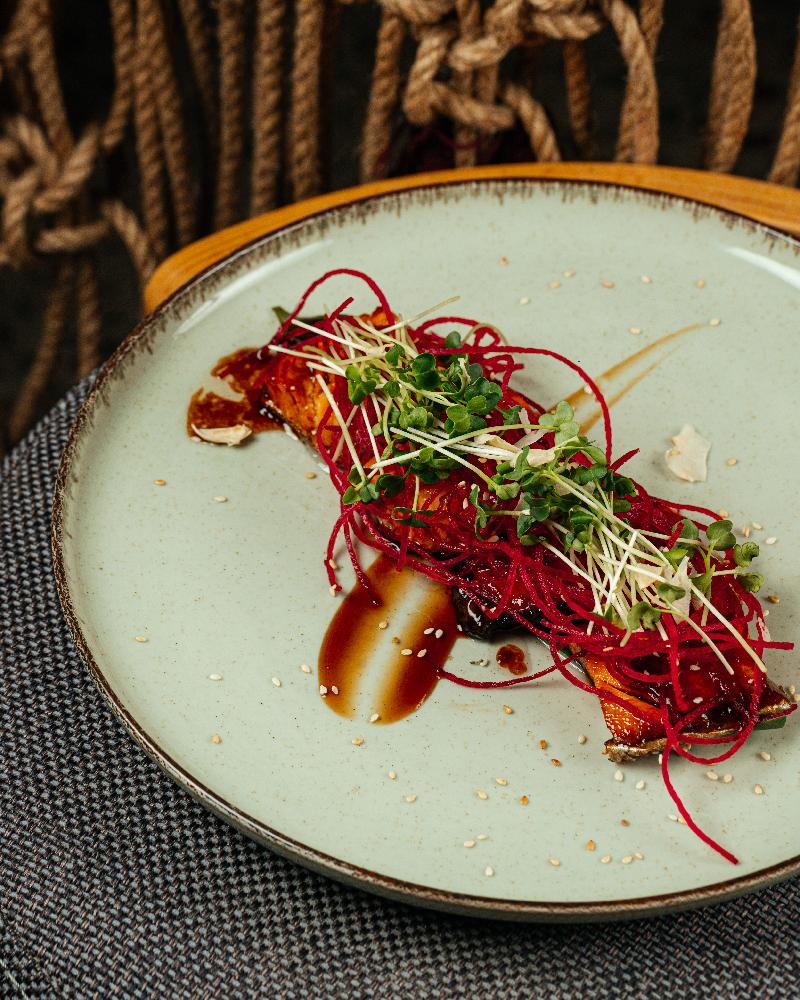 Salmon teriyaki  