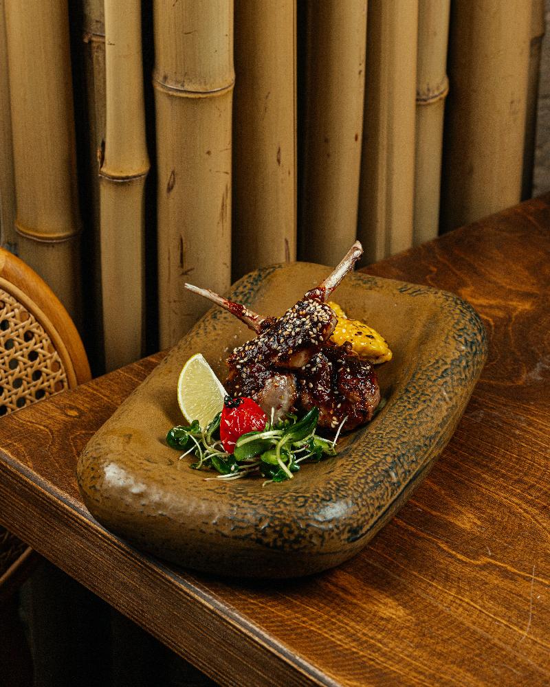 Lamb chops white batat