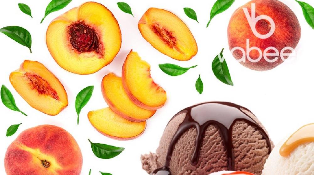 Peach ice cream 