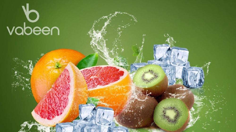 Grapefruit kiwi ice