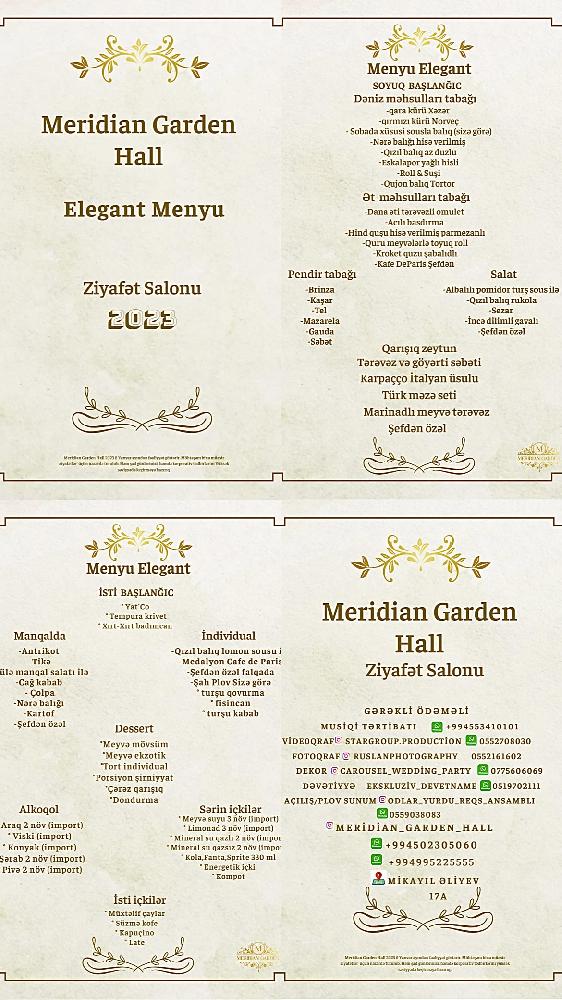 Elegant Menyu