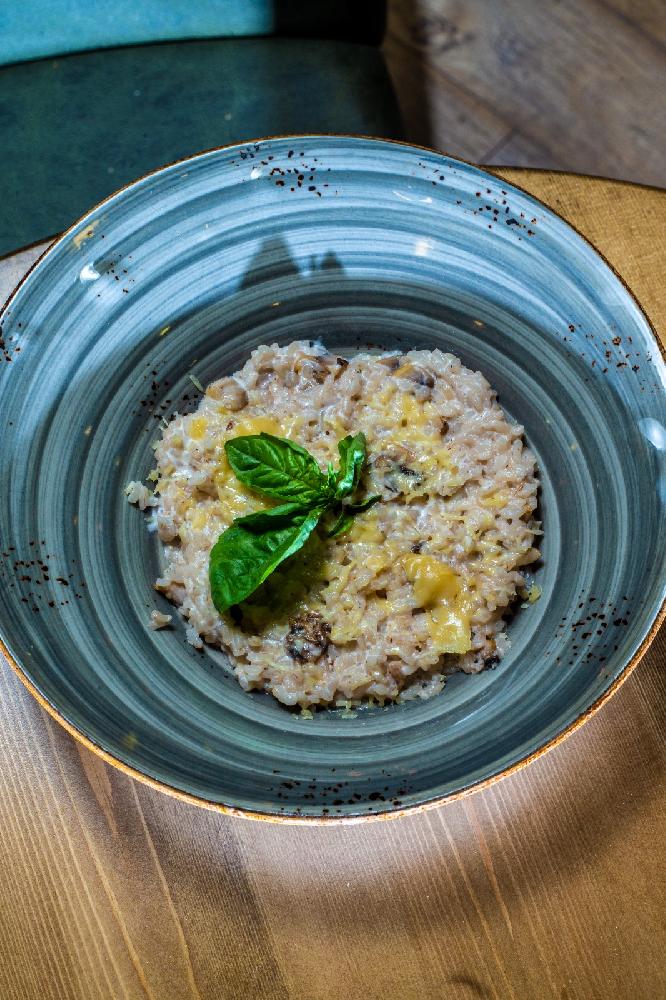 Göbələkli risotto 