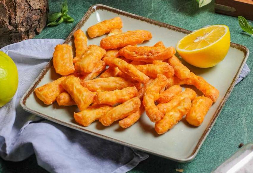 Saçaqlı pendir qızardılmış